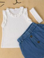Baby Girl Tops+Skirt set - Image 2