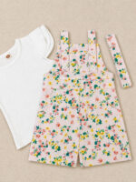Baby Girl Printed Dungaree - Image 5