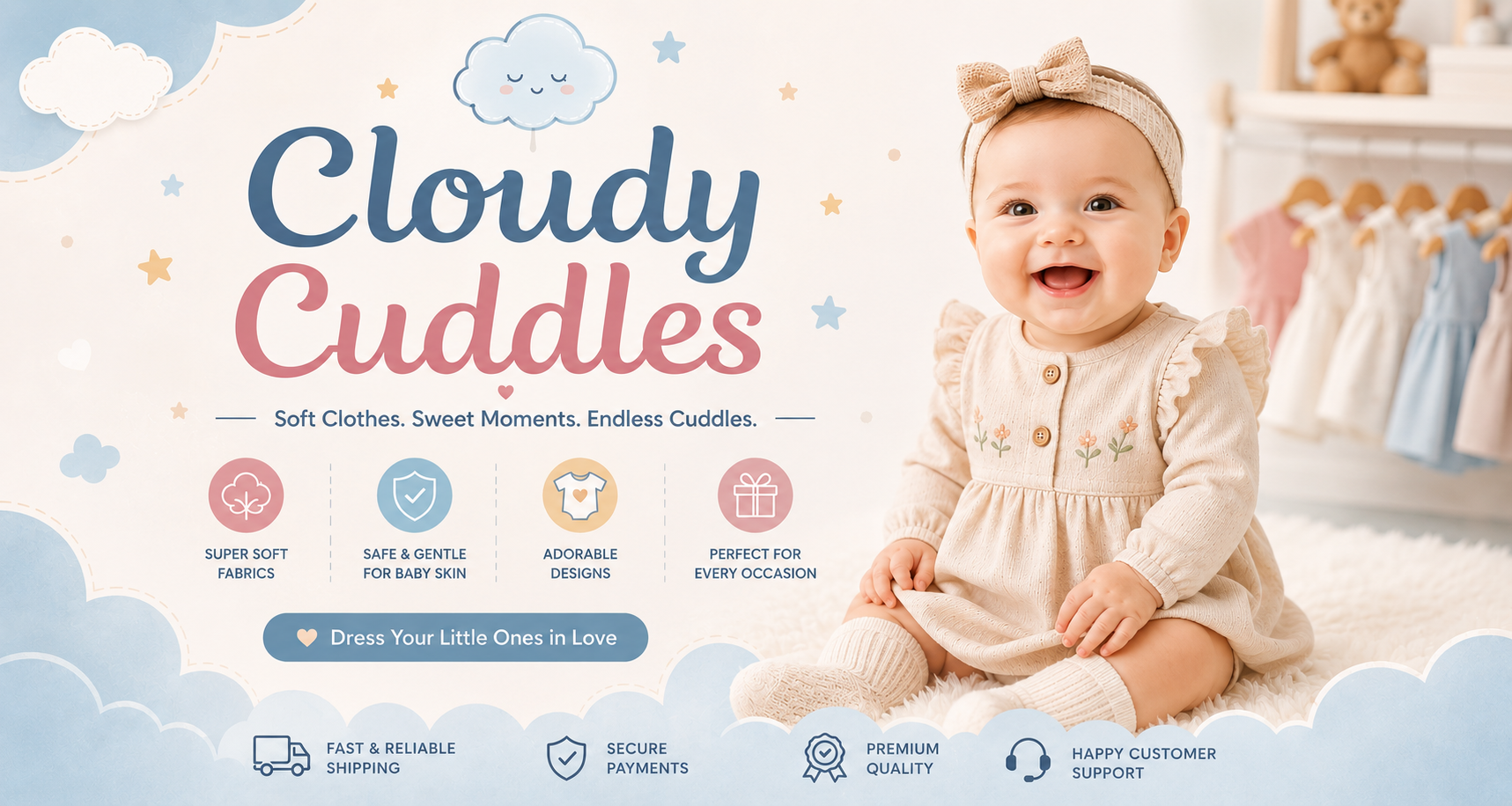 Cloudy Cuddles Baby Fashion