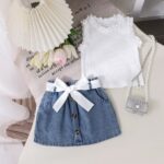 Baby Girl Tops+Skirt set