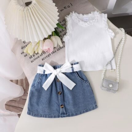 Baby Girl Tops+Skirt set