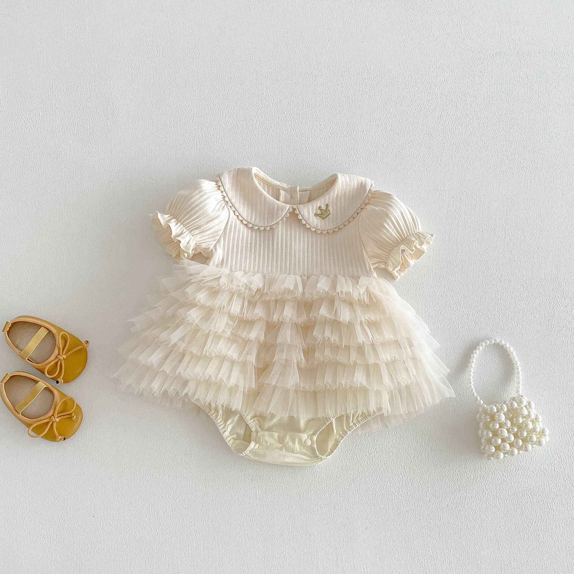 H4d49b20c96484690a92df4c97305fc55G Baby Girl's Princess Romper - Image 1