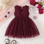 Kids Girl's Sleeveless Summer Party Dress - Image 2