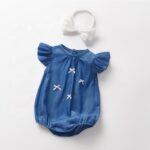 Baby Girl's Bow Ruffled Romper