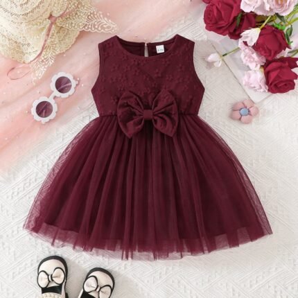 Kids Girl's Sleeveless Summer Party Dress