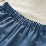 Kids Girl's Blue Snowflake Print Two-Piece Sleeveless Outfit - Image 4
