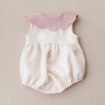 Baby Girl's Embroidered Triangle Stylish Romper for Casual Wear - Image 3