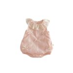 Baby Girl's Soft Breathable Ruffle Collar Romper - Image 5
