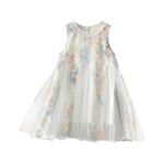 Kids Girl's Princess Design Sleeveless Frill Sweet Mesh Dress - Image 2