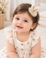 Baby Girl's Rabbit Ear Hair Clip set (2 pcs) - Image 3